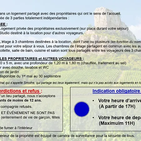 Privée Avec Piscine De 1 à 3 Quarto em Acomodações Particulares *